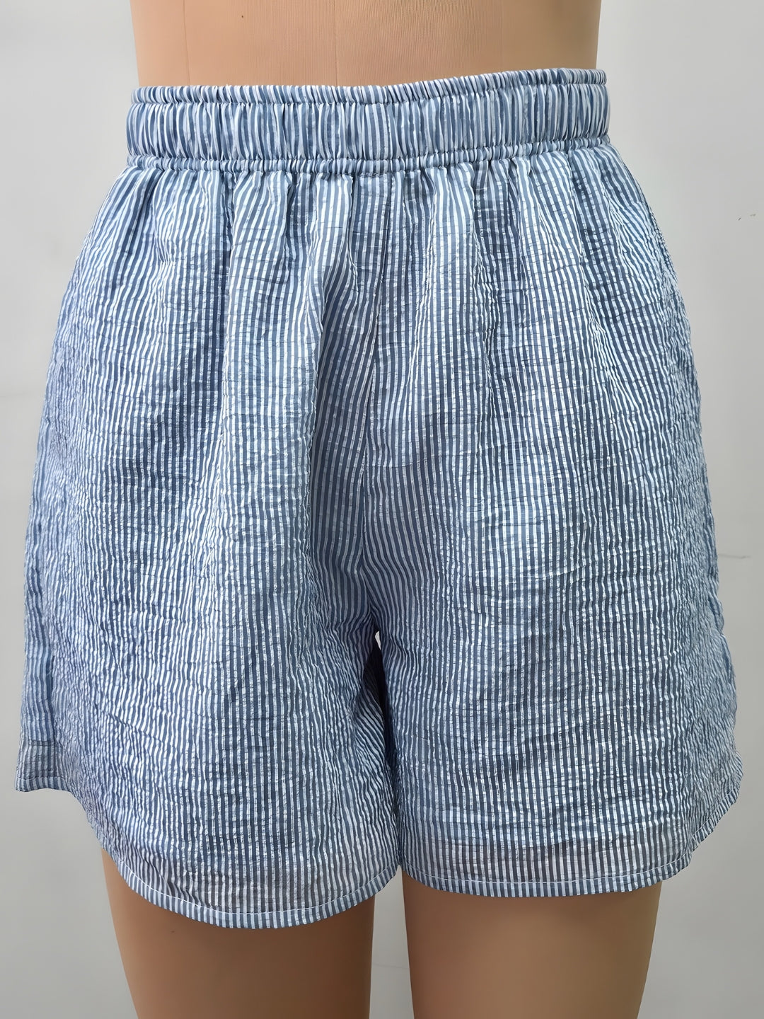 Blue Printed Shorts