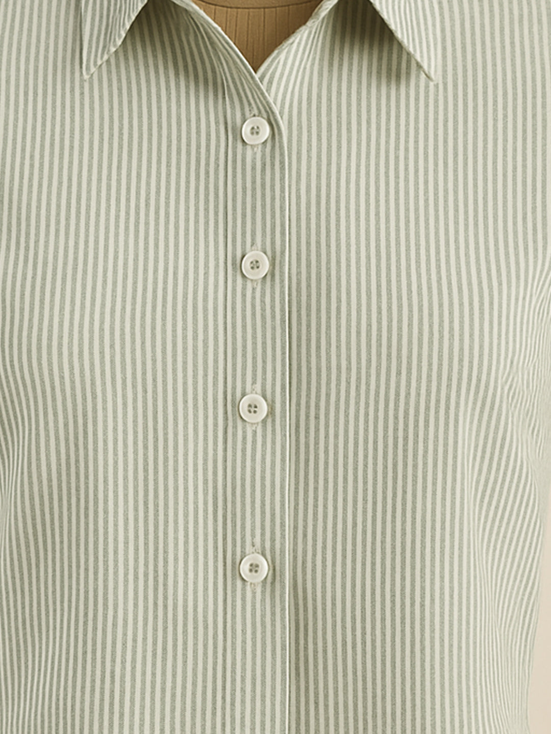 Grey Solid Half Sleeves Shirt