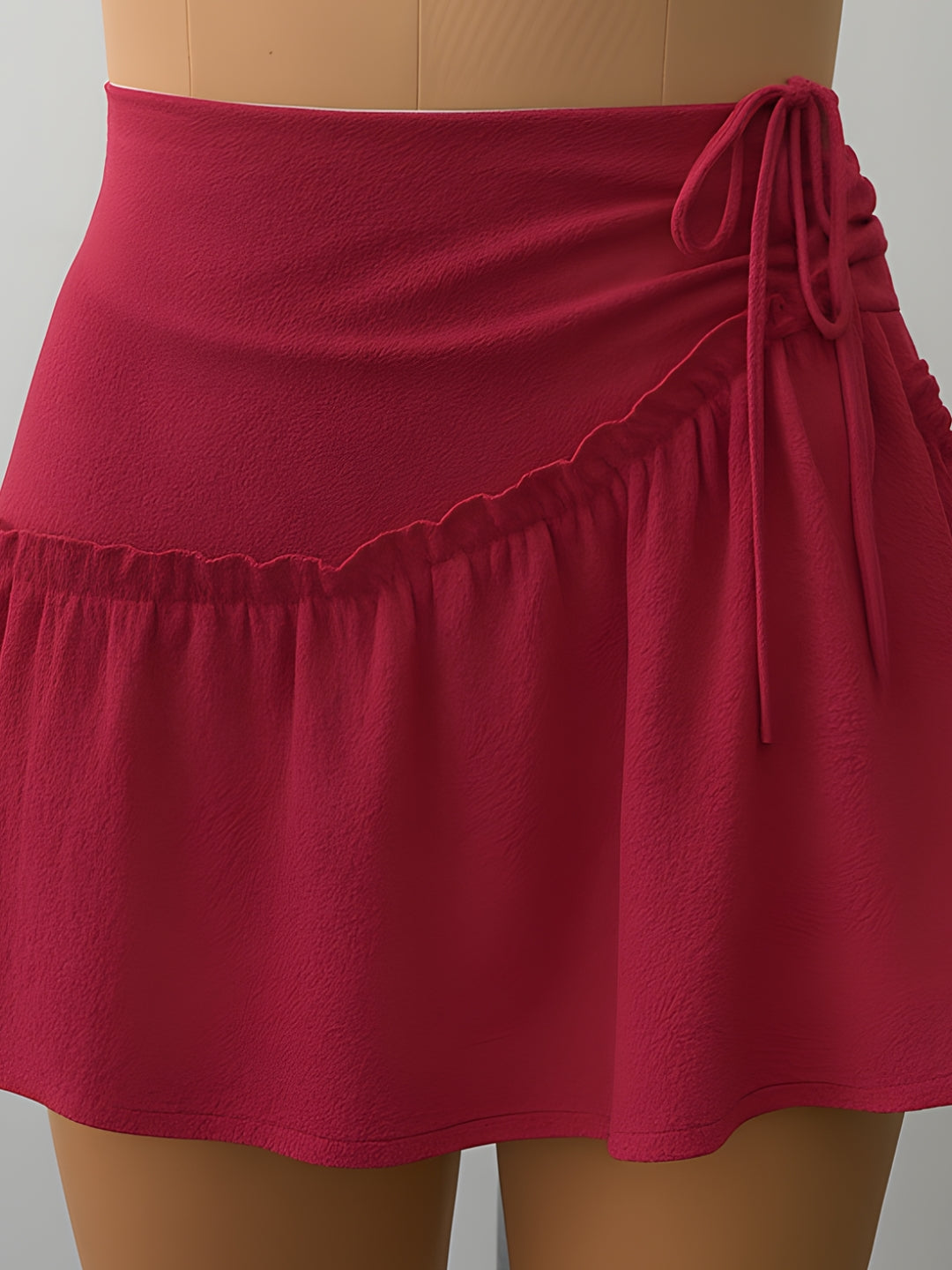 Maroon Solid Skirts