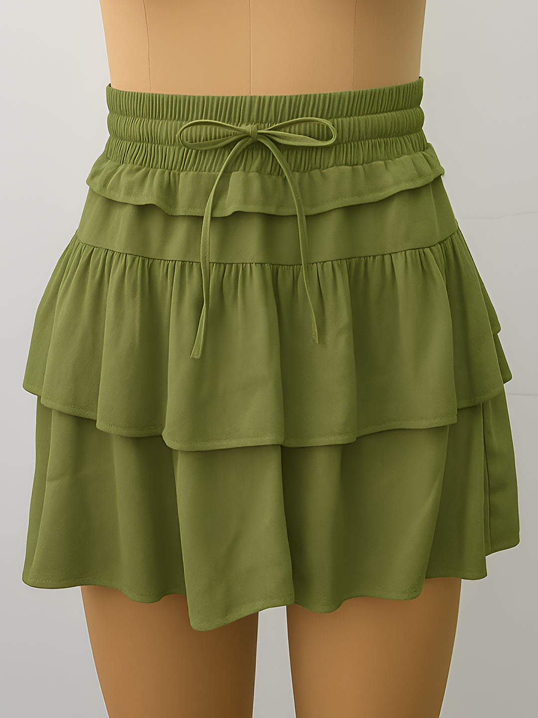 Olive Printed Skirts