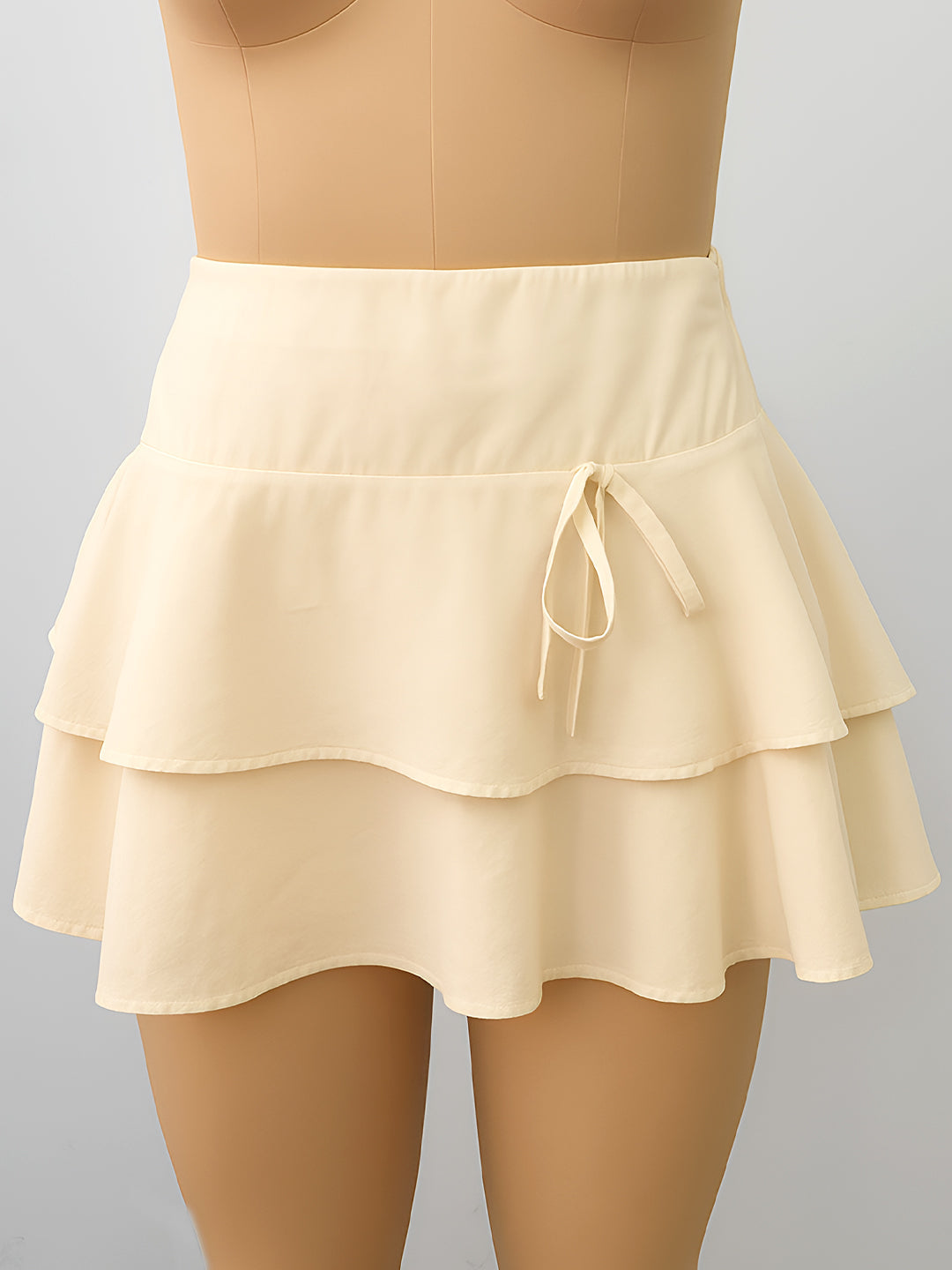 Off White Solid Skirts