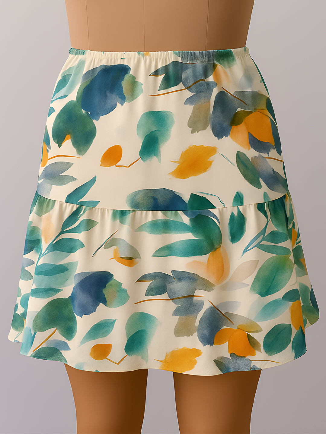 Cream Printed Skirts