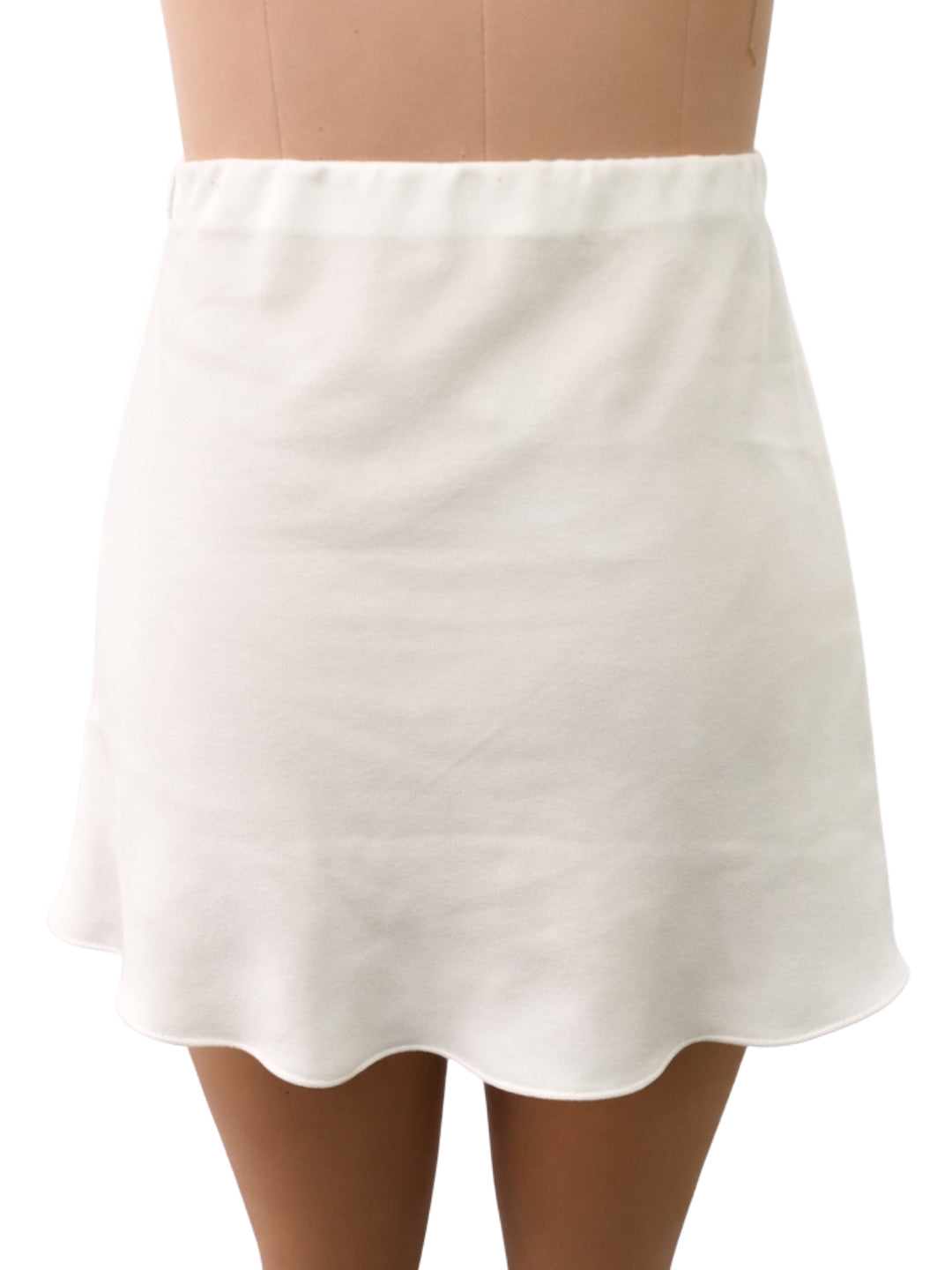 Off White Solid Skirts