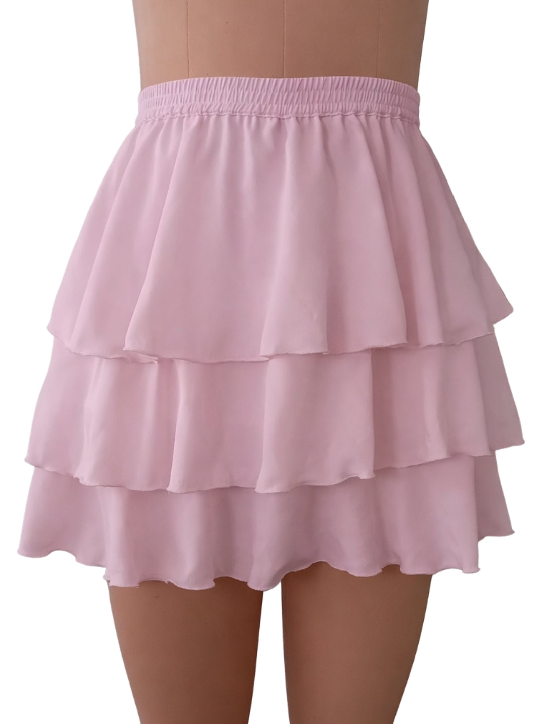 Pink Solid Skirt