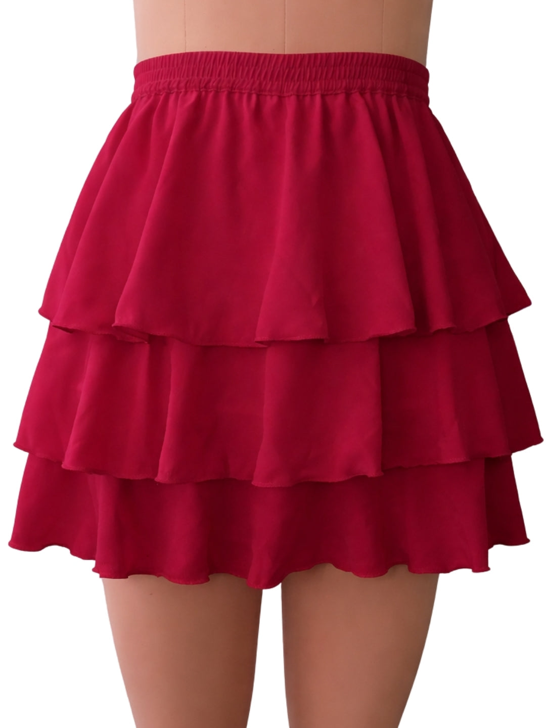 Magenta Solid Skirt