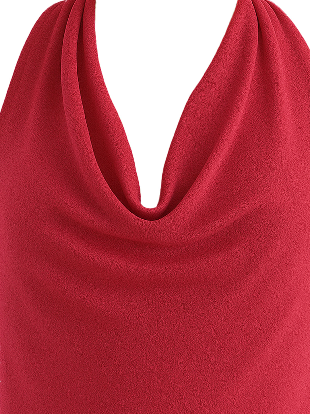 Magenta Solid Sleeveless Top