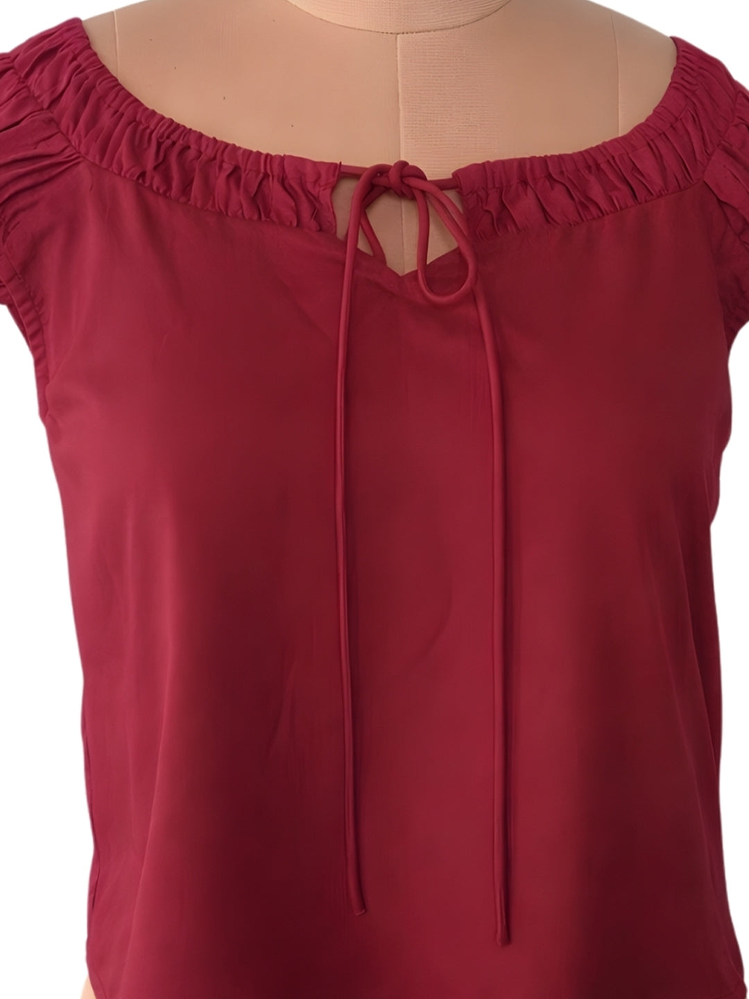 Magenta Solid Short Tops