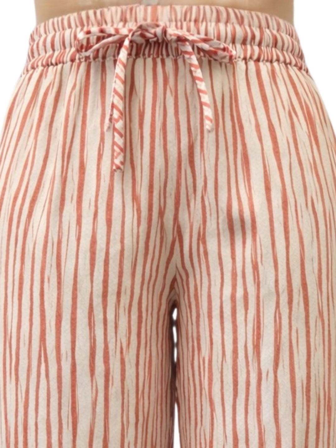 Cream Stripes Trousers