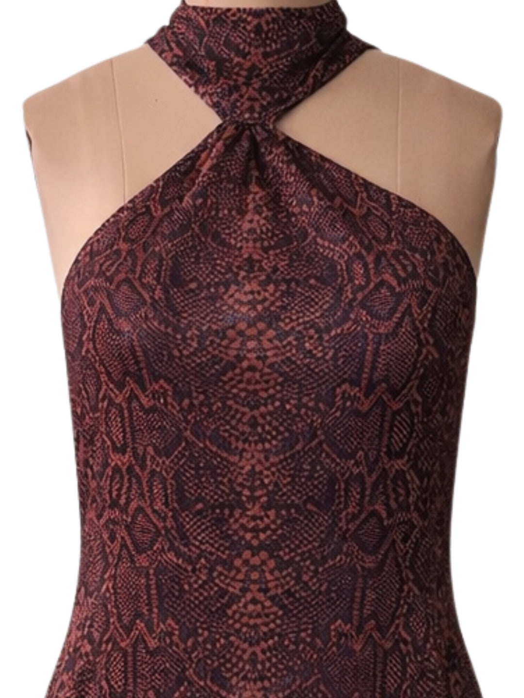 don't be basic Brown Animal Print Sleeveless Mini Dress