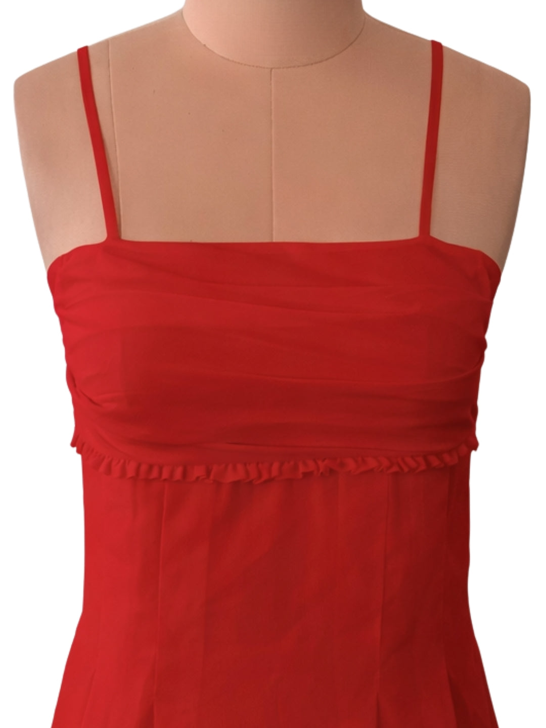 don't be basic Red Solid Shoulder Straps Mini Dress
