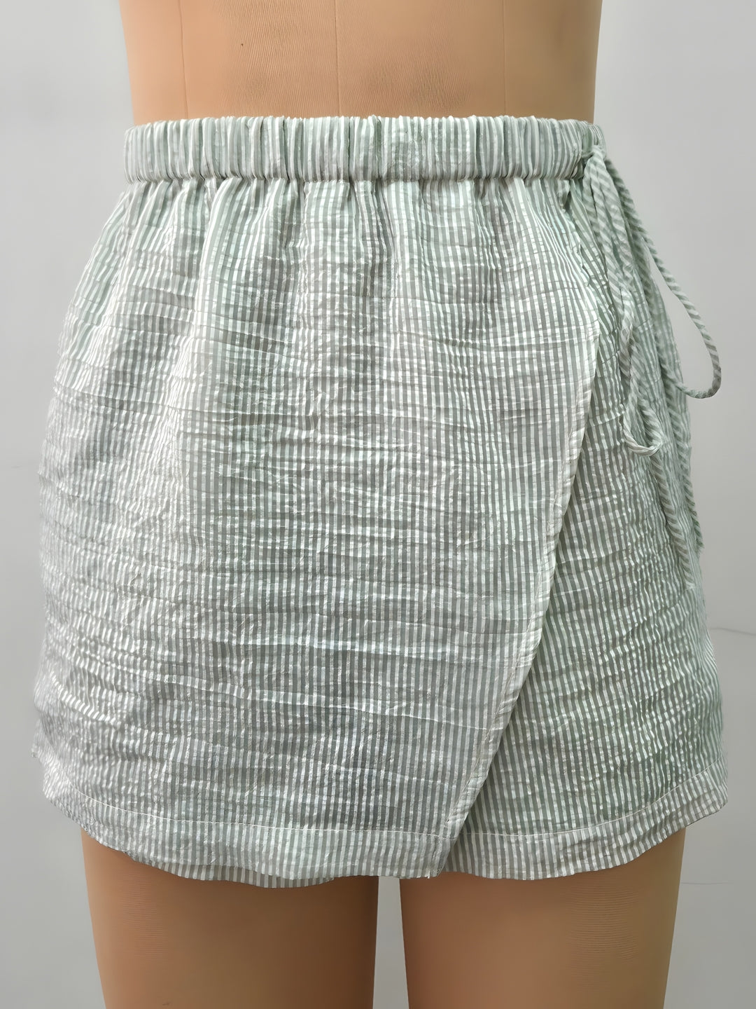 Green Printed Skorts