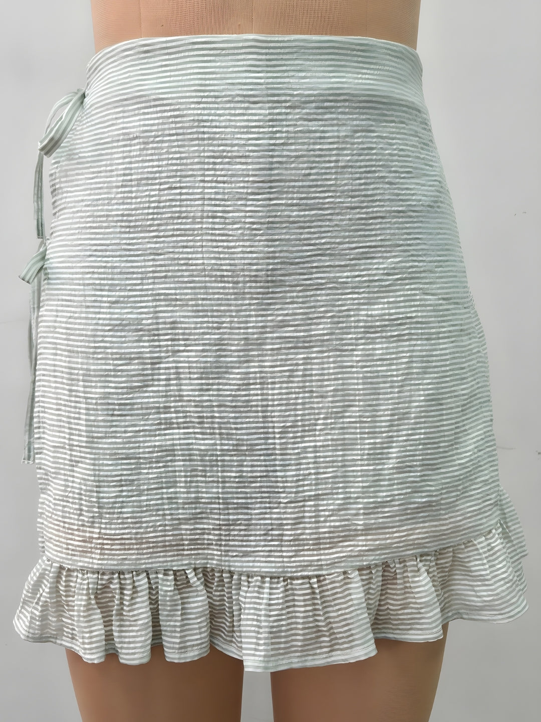Green Printed Skorts