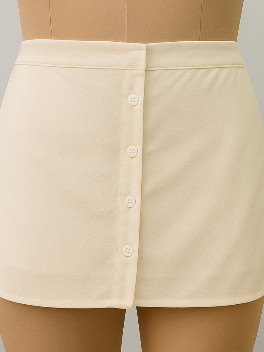 Off White Solid Skirts