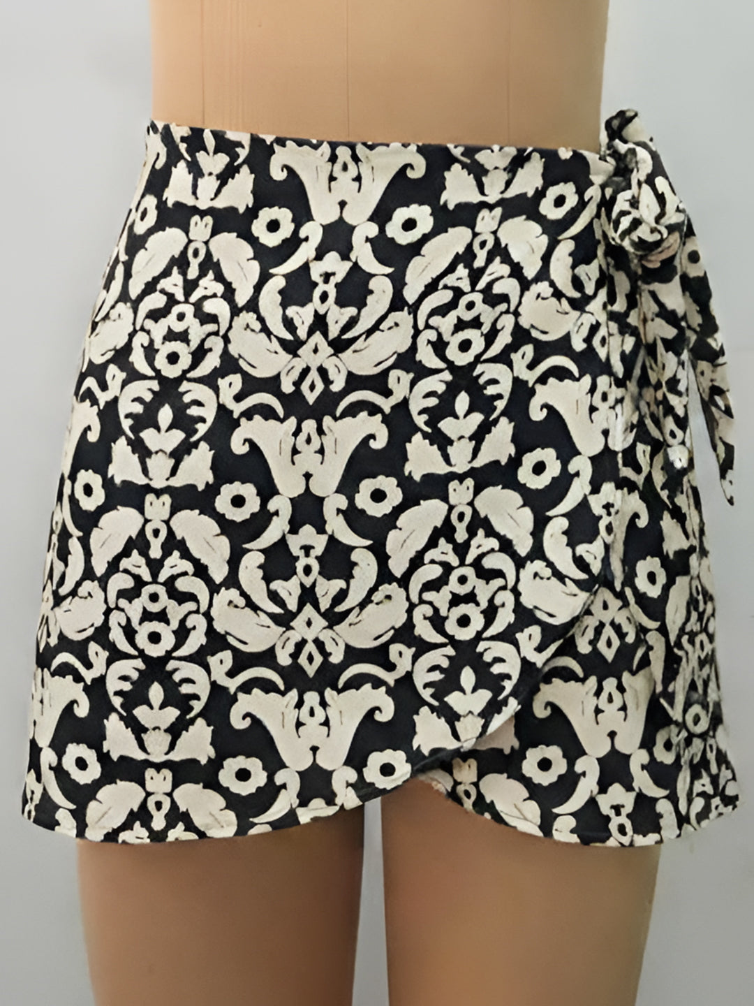 Black Printed Skirts