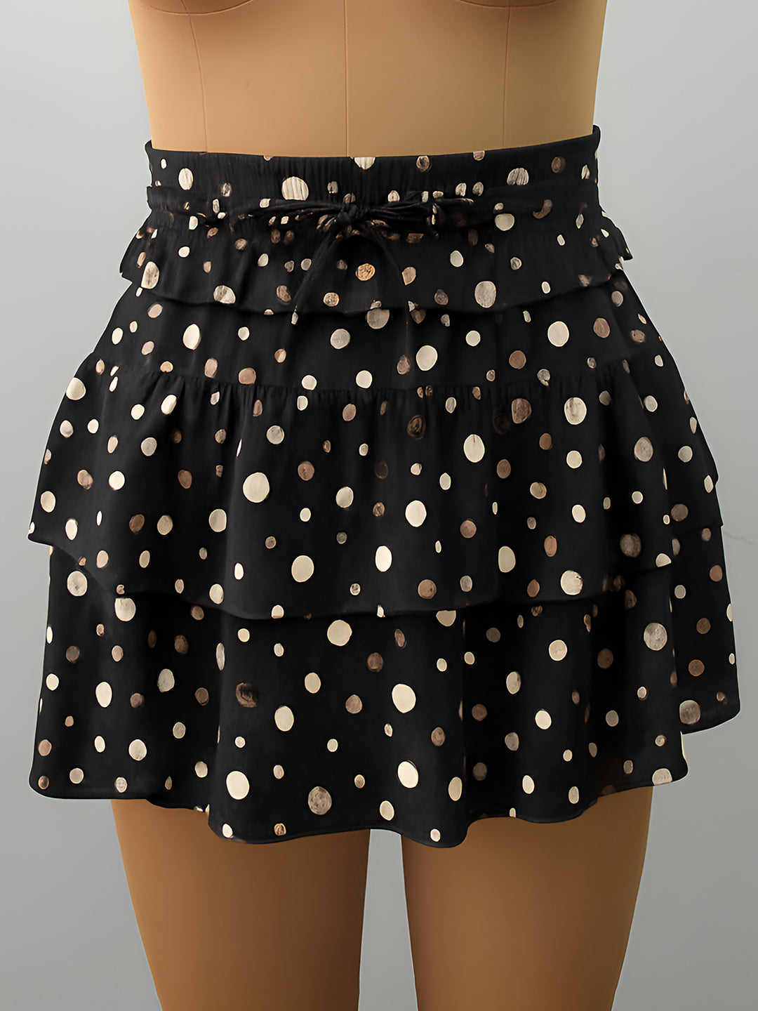Black Printed Skirts