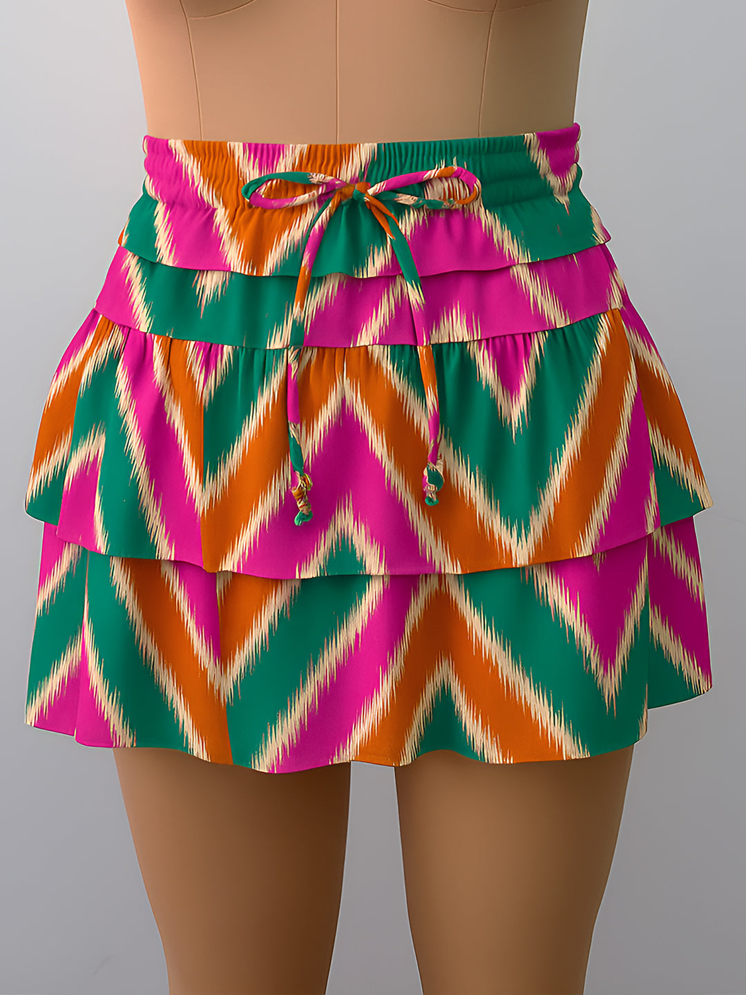 Pink Printed Skirts