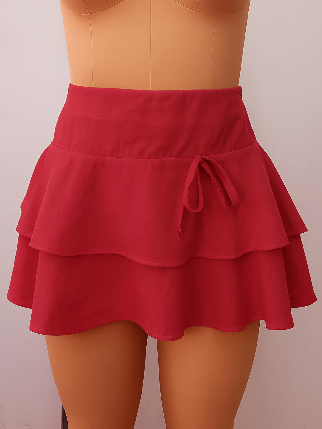 Maroon Solid Skirts