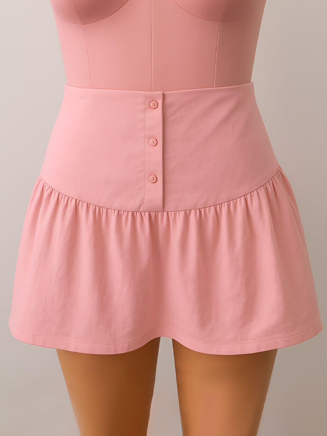 Pink Solid Skirts