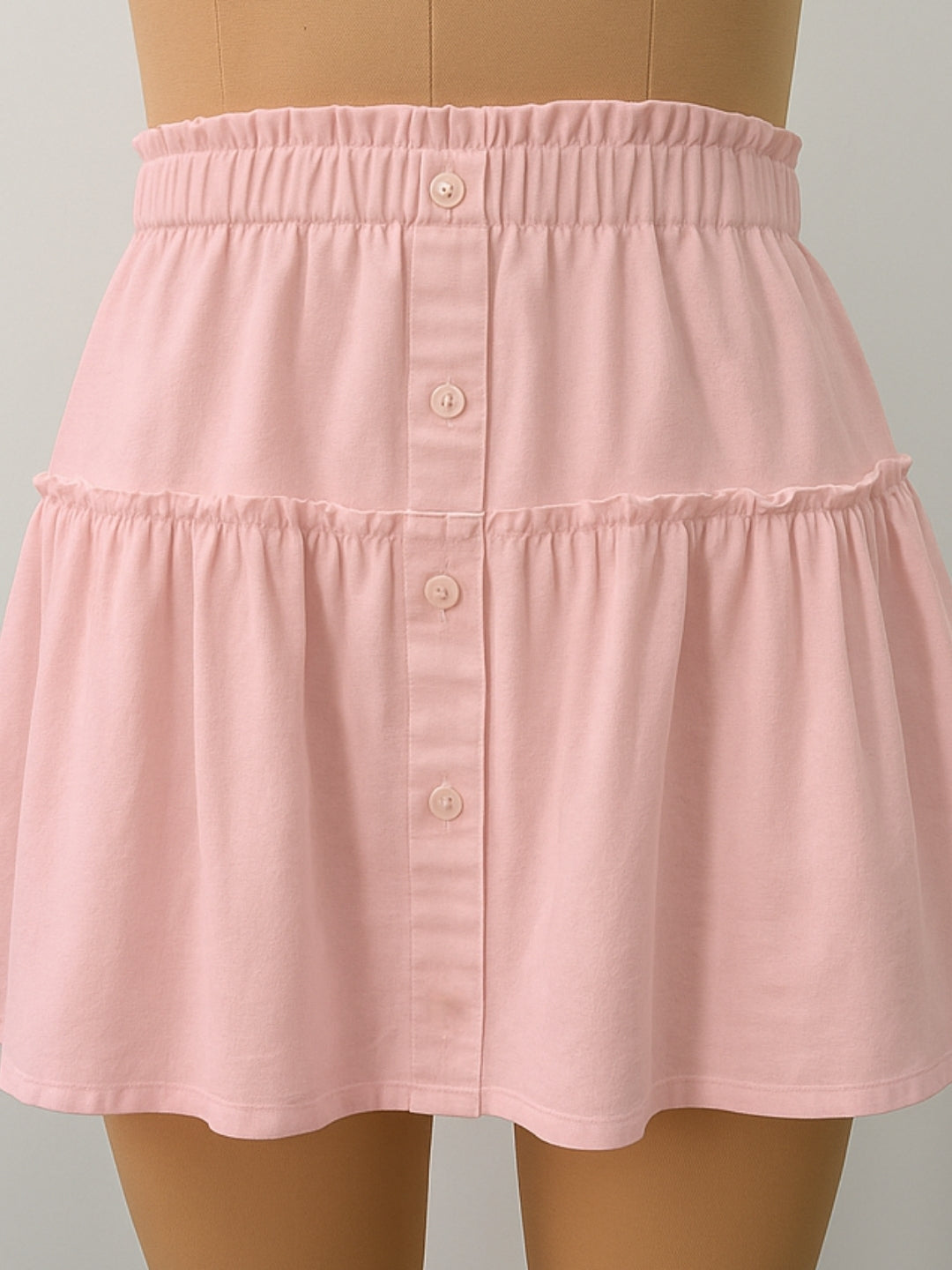 Pink Solid Skirts