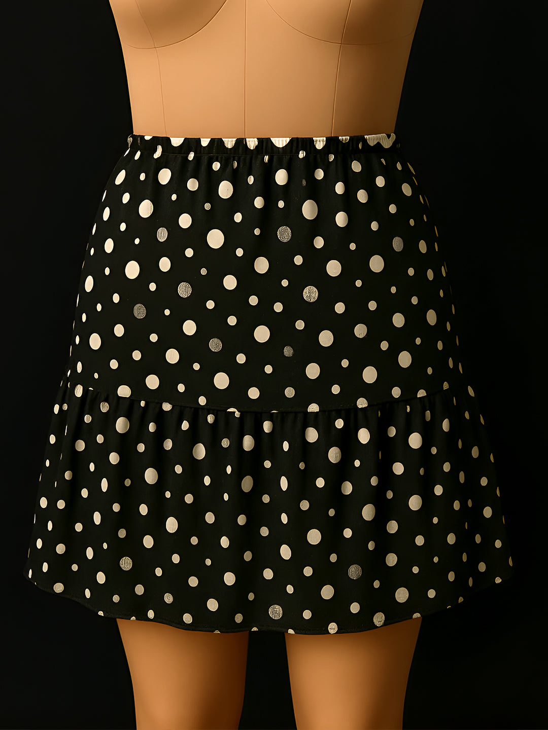 Black Printed Skirts