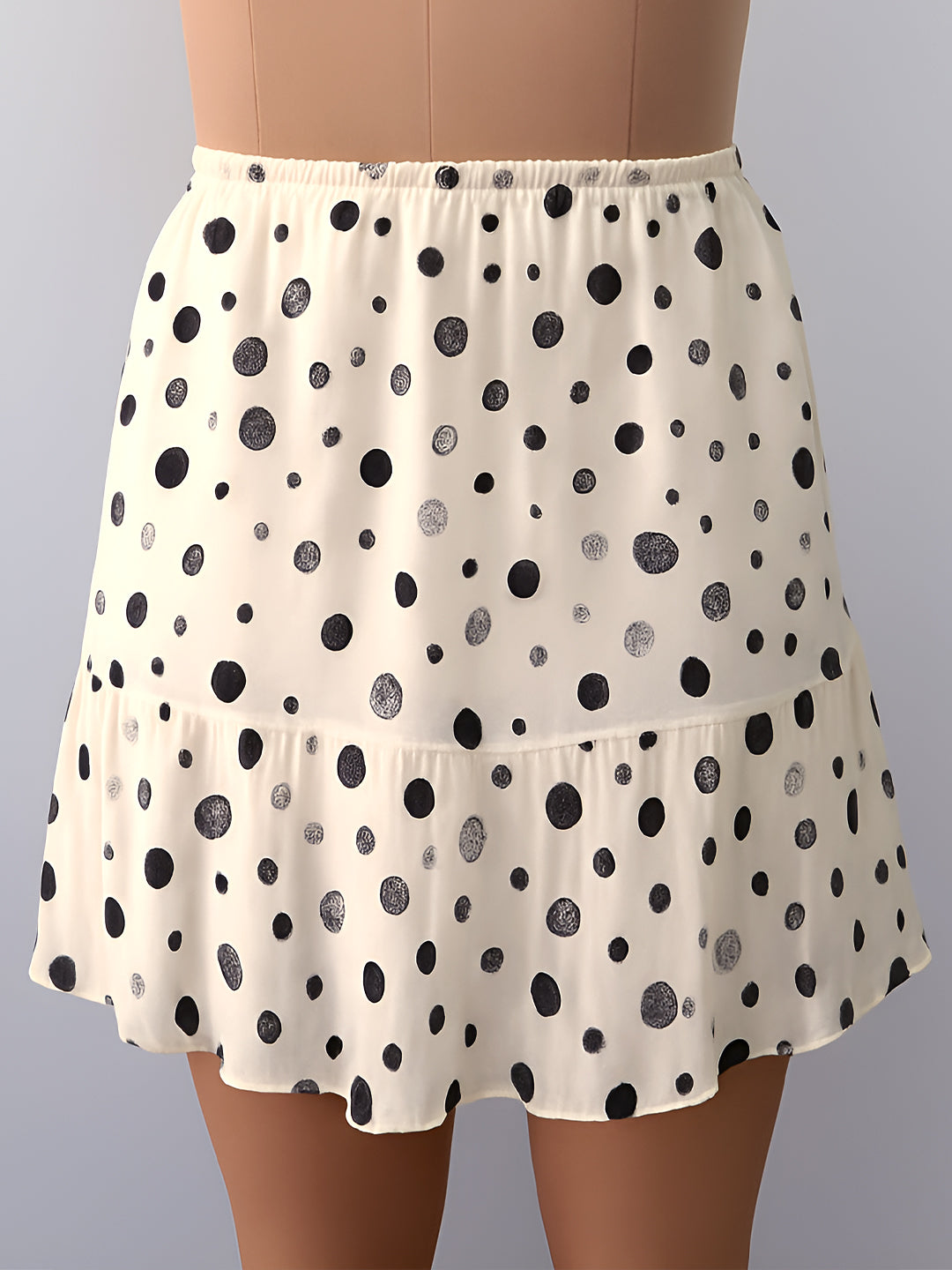 Off White Printed Skirts