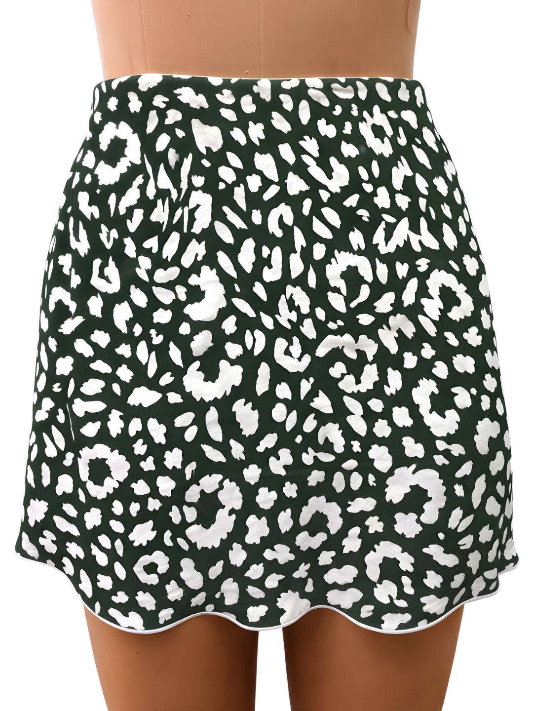 Green Animal Print Skirts