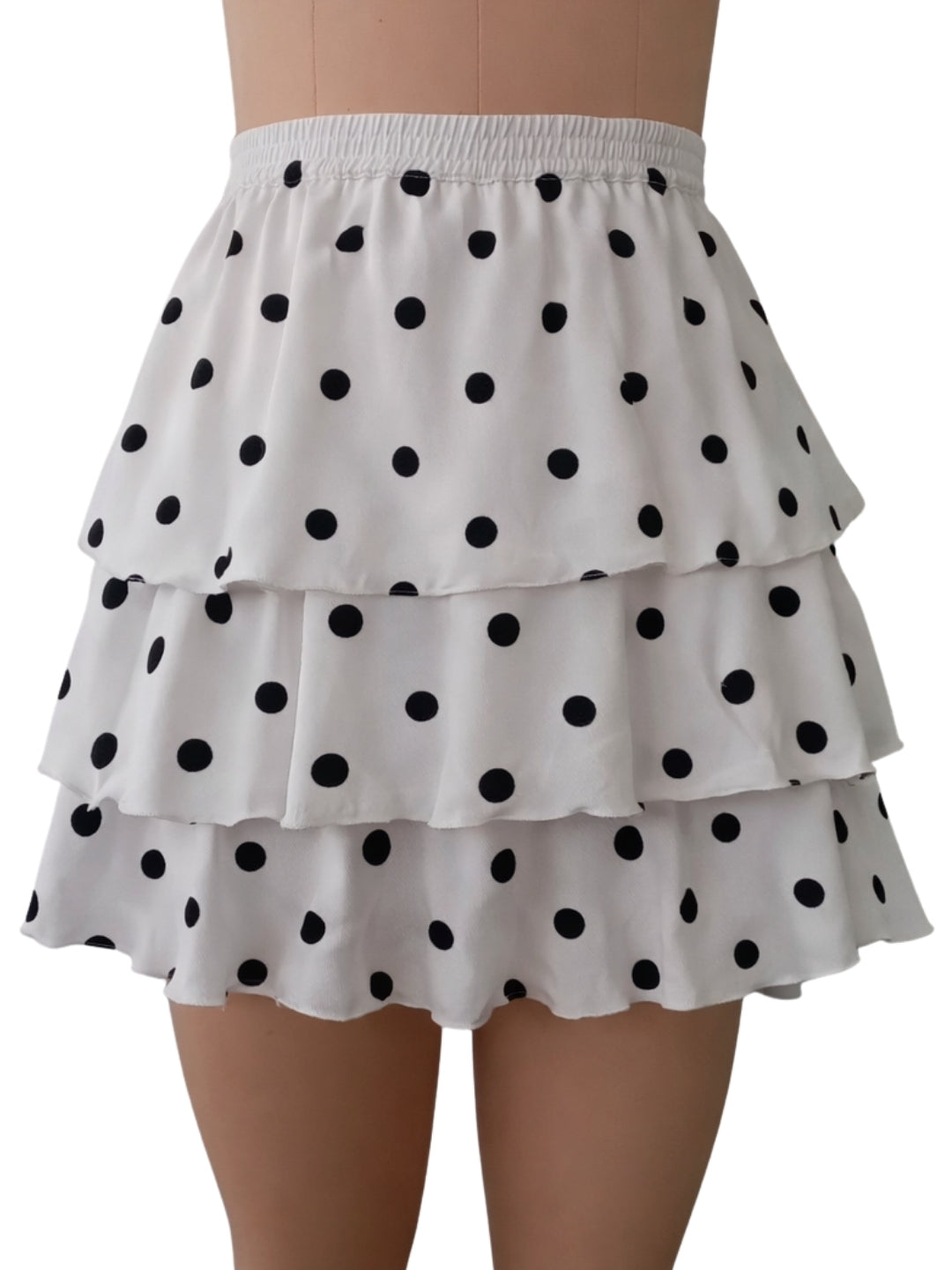 White Polka Dot Skirt