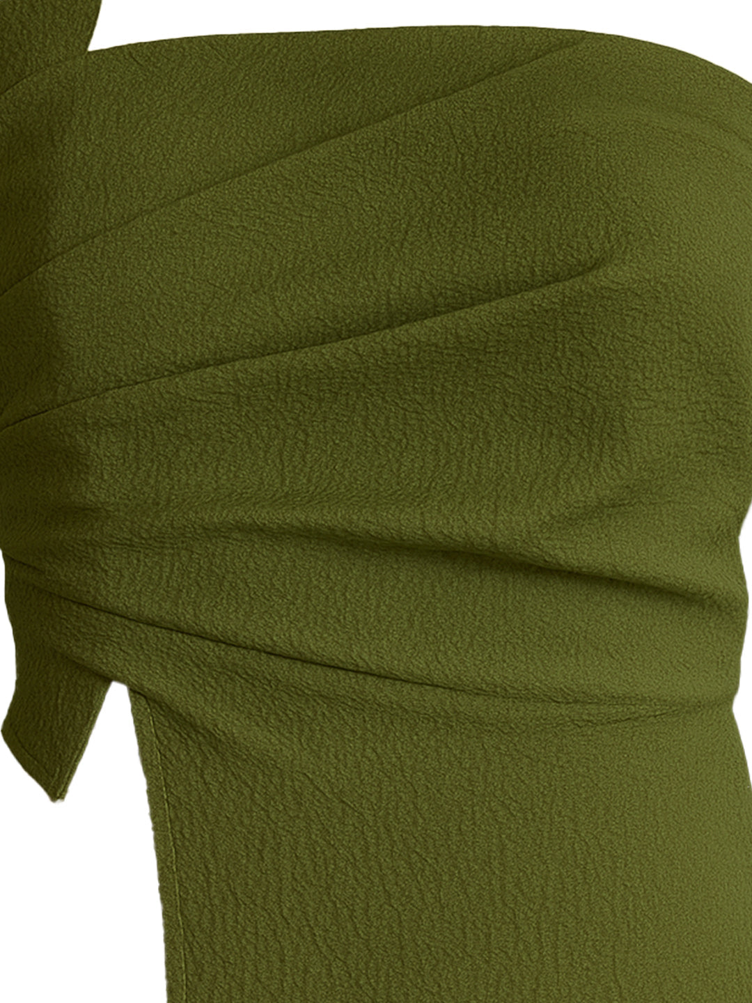 Olive Solid Off-Shoulder Top