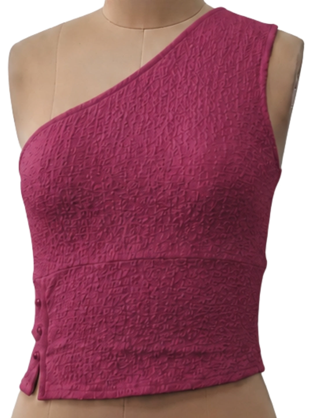 Magenta Solid Sleeveless Tops & Tees