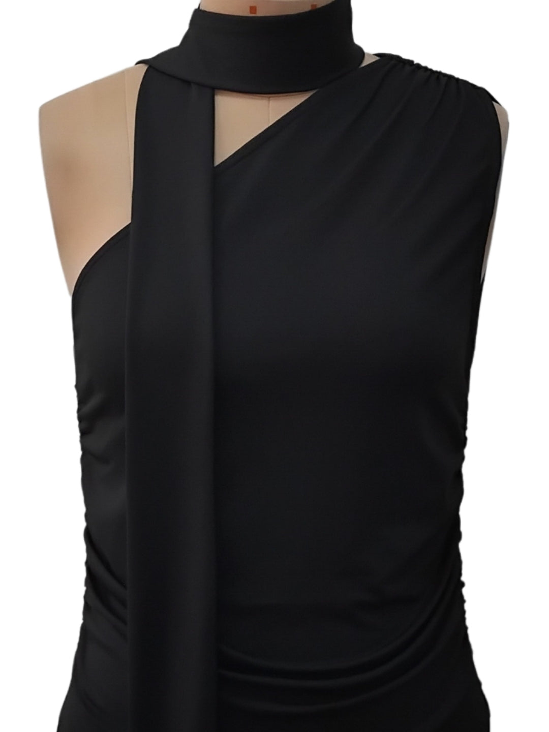 Black Solid Sleeveless Tops & Tees