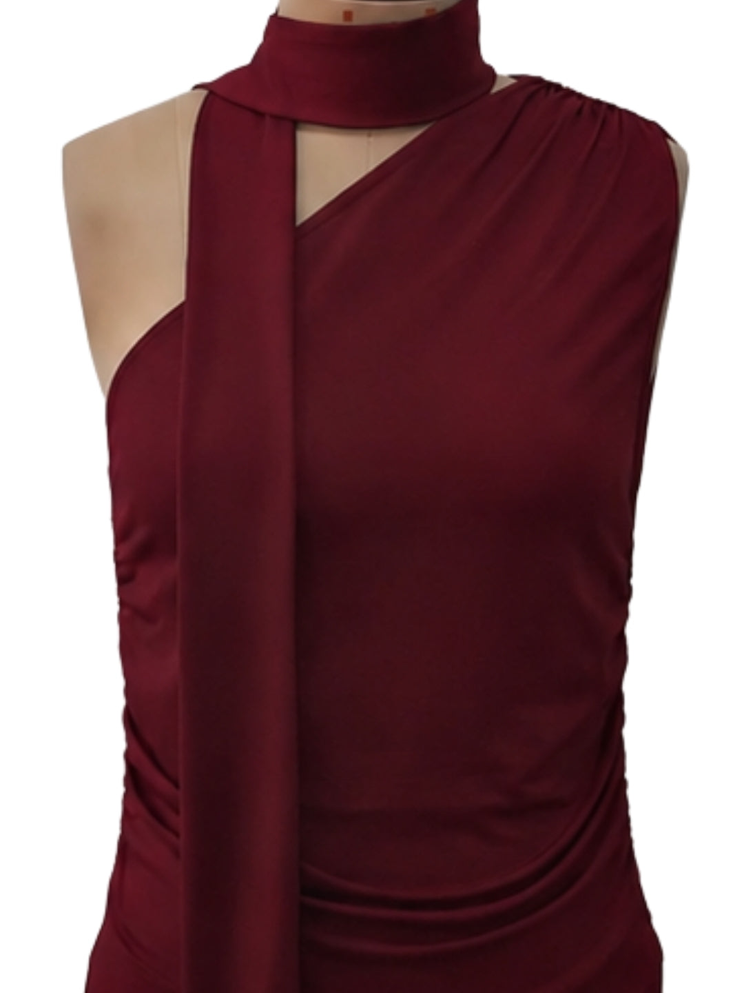 Maroon Solid Sleeveless Tops & Tees